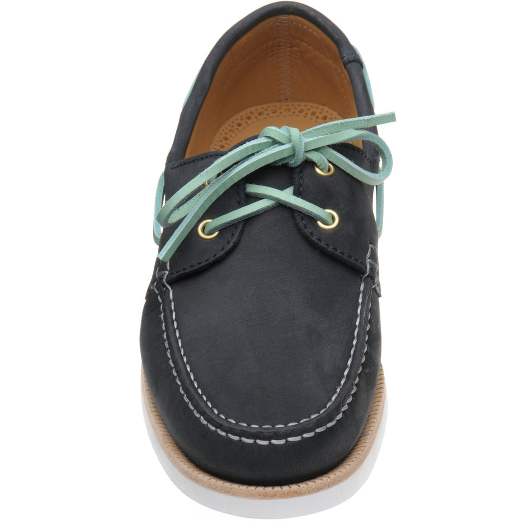Herring Cordelia ladies rubber-soled deck shoes in navy nubuck
