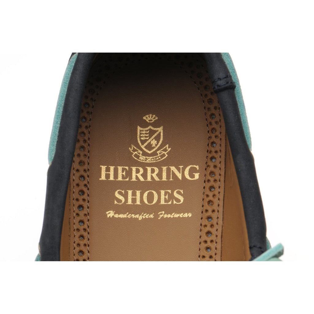 Herring Cordelia ladies rubber-soled deck shoes in navy nubuck