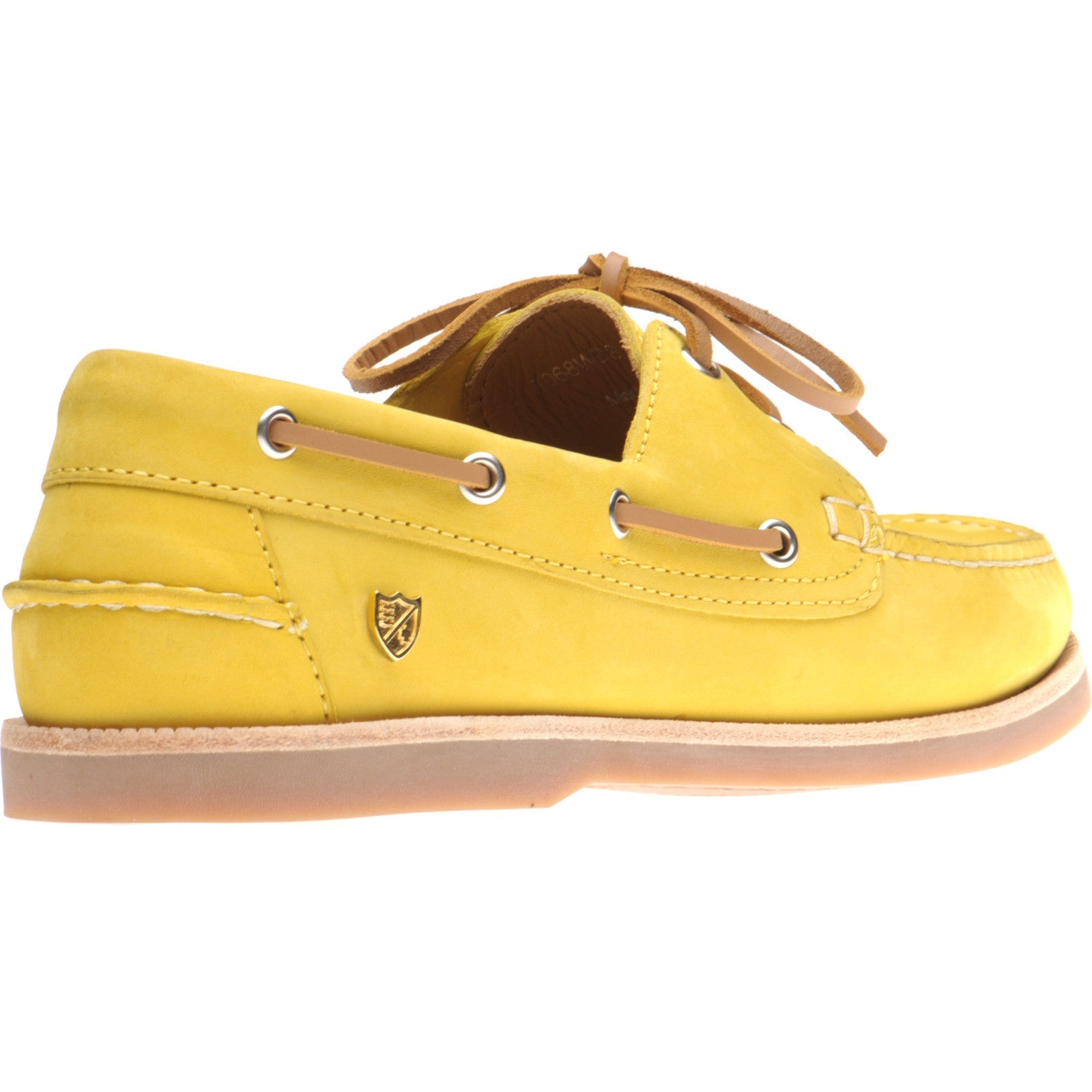 Herring Cordelia ladies rubber-soled deck shoes in yellow nubuck