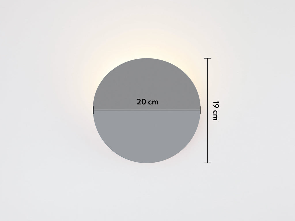 Charcoal Grey Diffuser Wall Light - Miola
