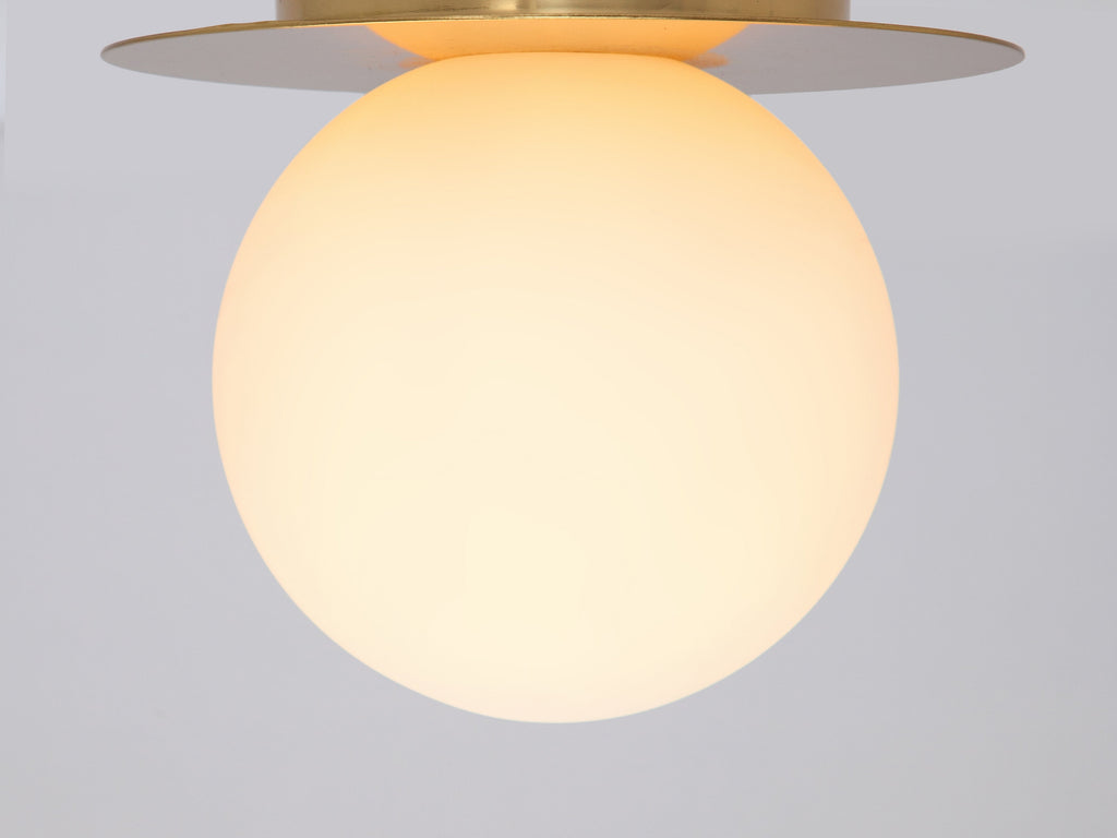 Brass Opal Disk Wall Light - Miola