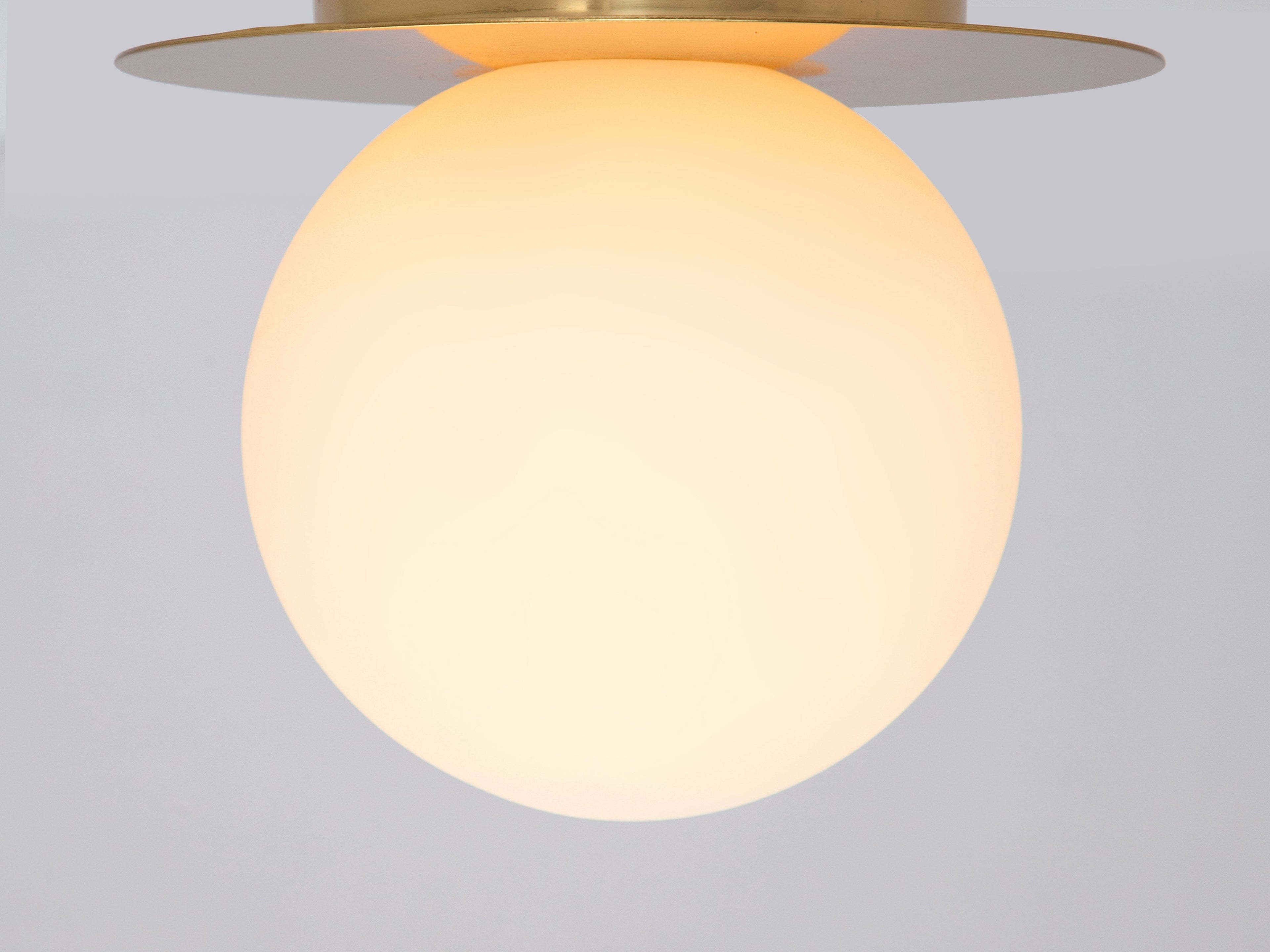 Brass Opal Disk Wall Light - Miola