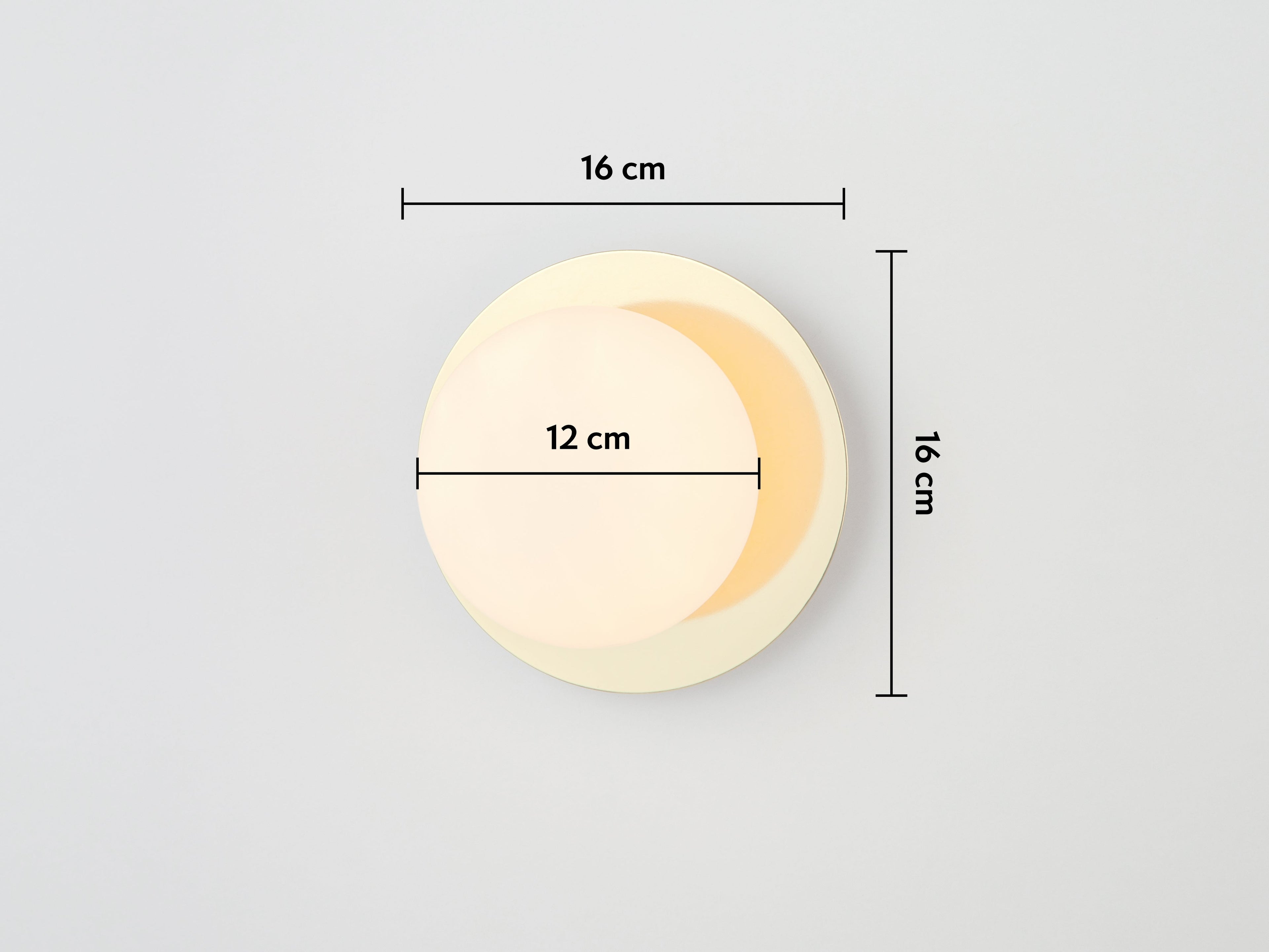 Brass Opal Disk Wall Light - Miola