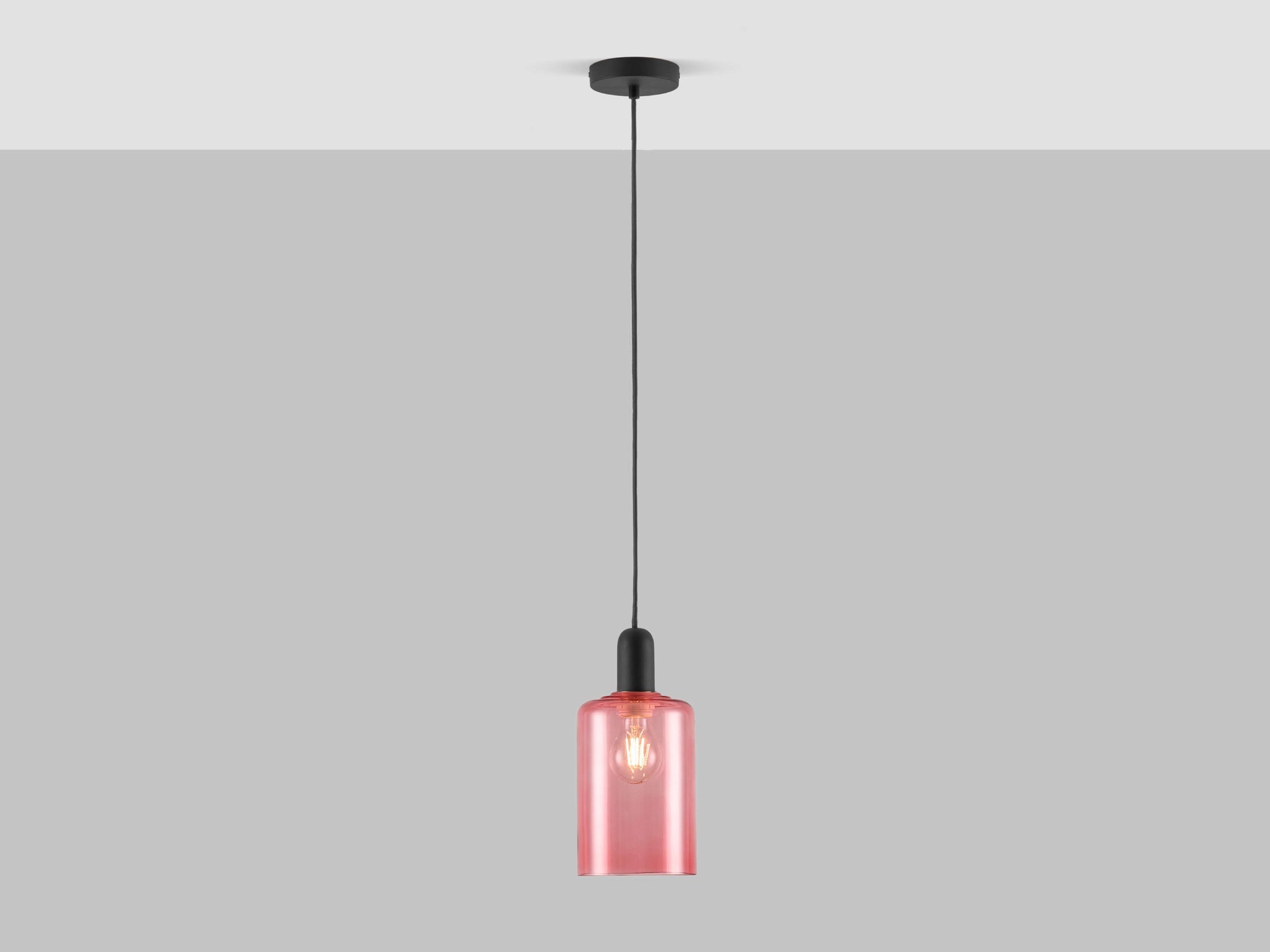 Charcoal grey ceiling pendant fitting