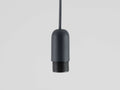 Charcoal grey ceiling pendant fitting - Miola