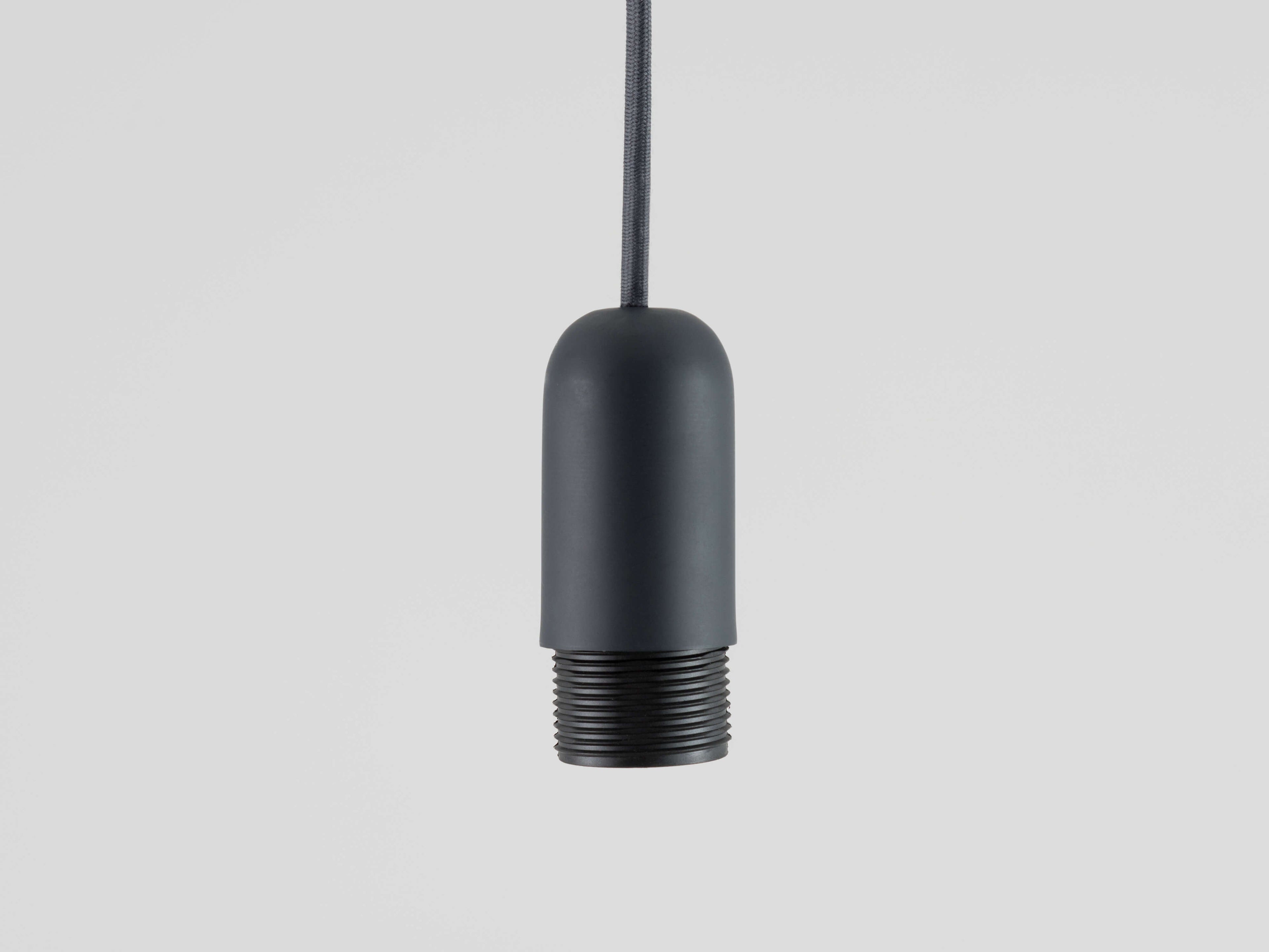 Charcoal grey ceiling pendant fitting