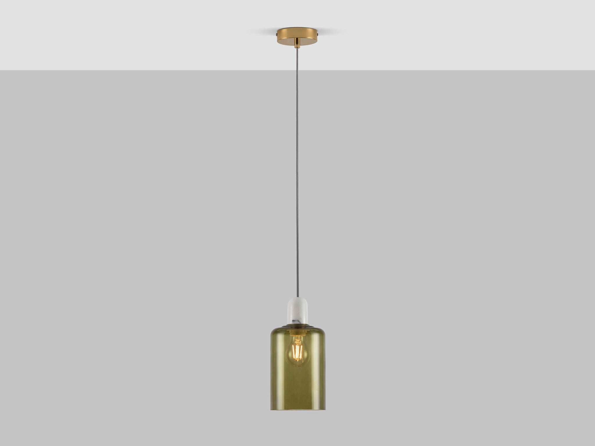 White marble ceiling pendant fitting