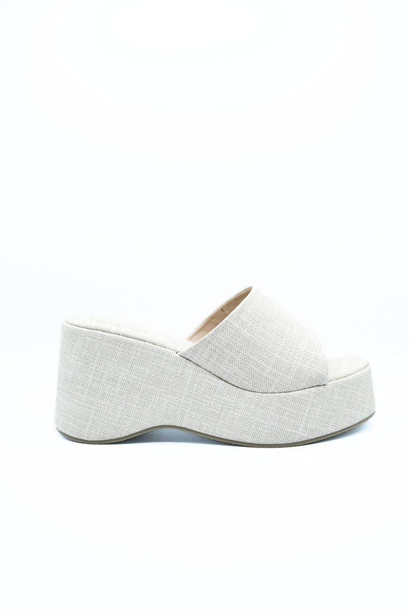 Slip On Wedge Heel Sandal