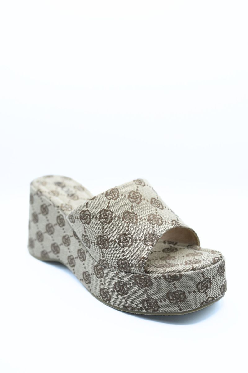 Slip On Wedge Heel Sandal