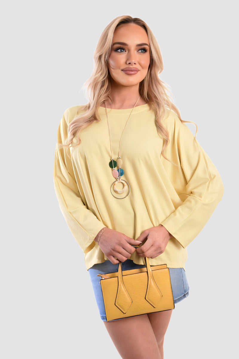 Casual Long Sleeve Loose Fit Top