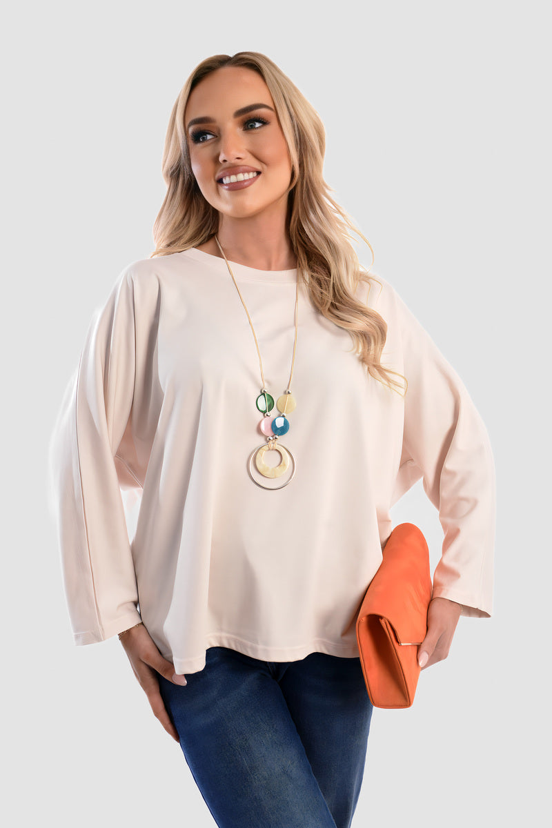 Casual Long Sleeve Loose Fit Top