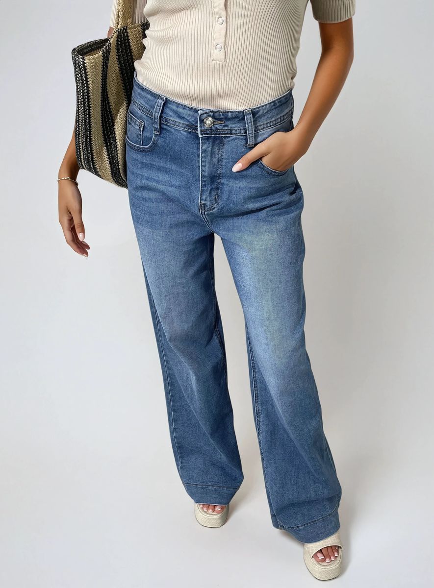 High Waisted Wide Leg Jeans