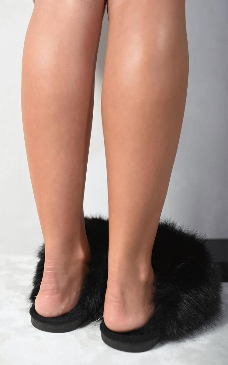 Fluffy Faux Fur Slippers