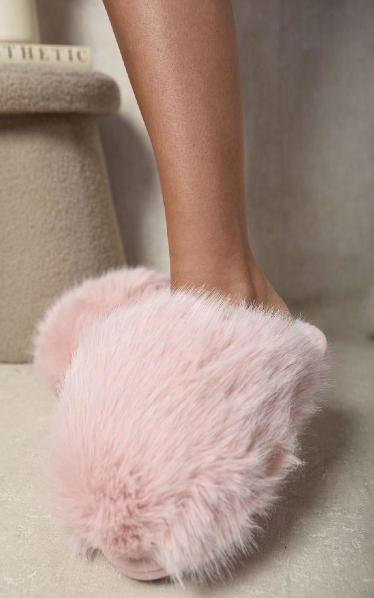 Fluffy Faux Fur Slippers