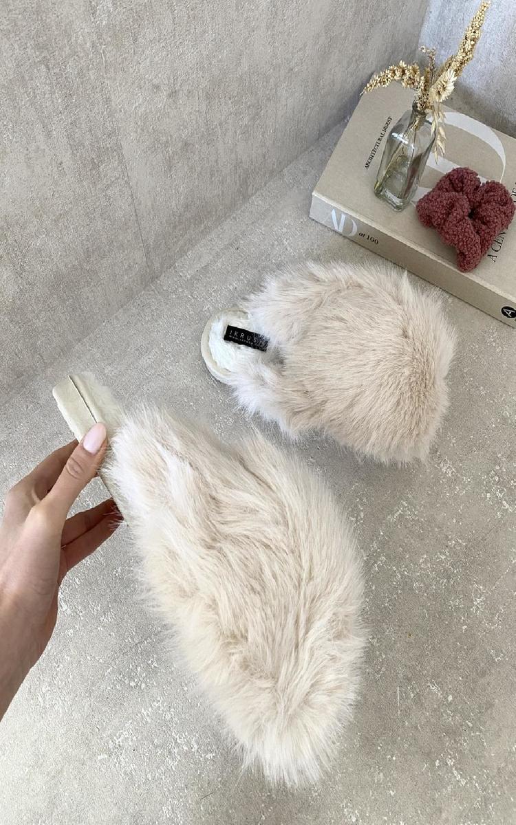 Fluffy Faux Fur Slippers