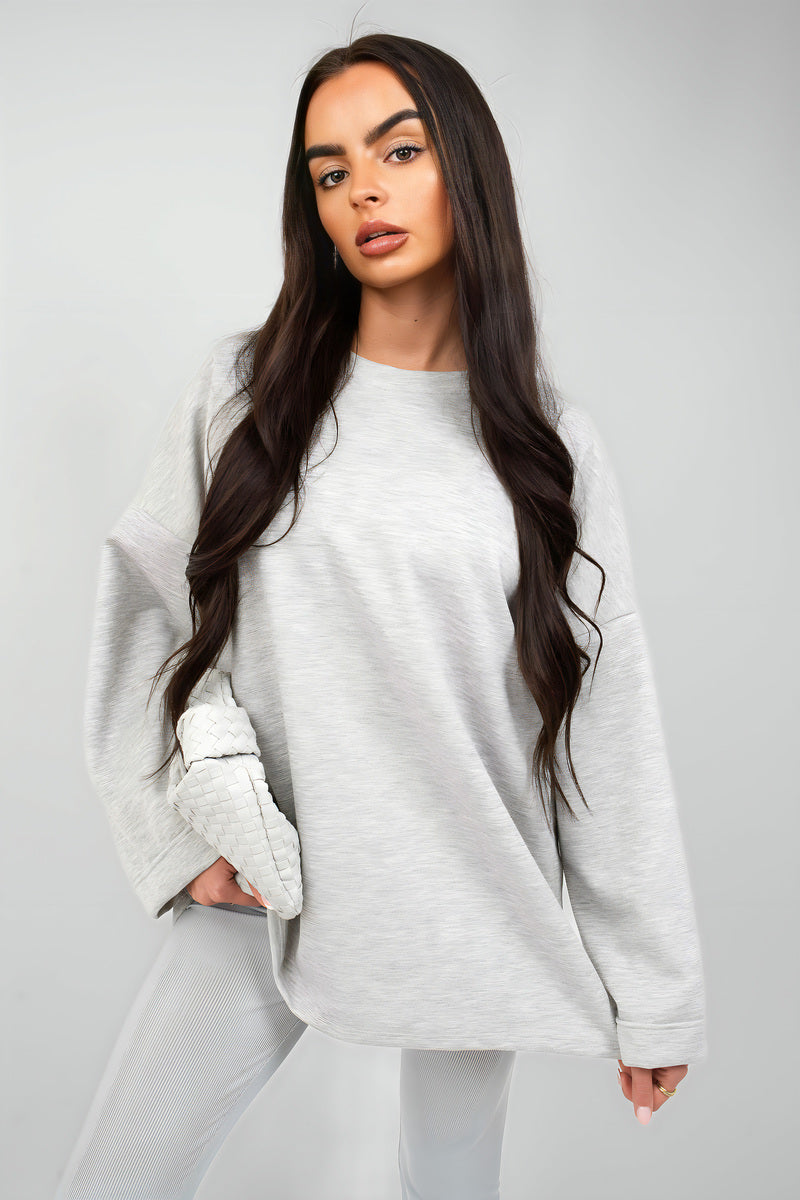 Oversized Long Sleeve Sweatshirt Top