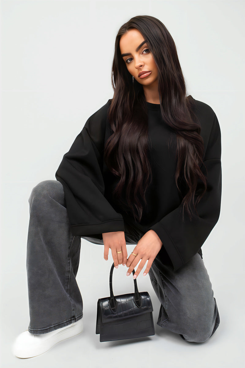 Oversized Long Sleeve Sweatshirt Top