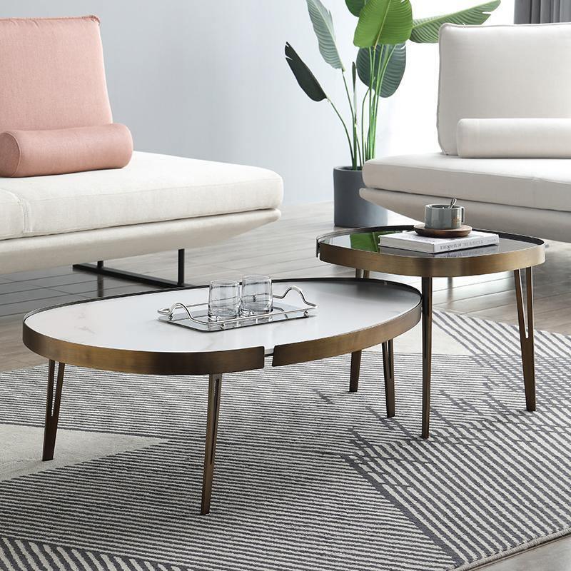 Inca Coffee Table Set, Sintered Stone - Miola
