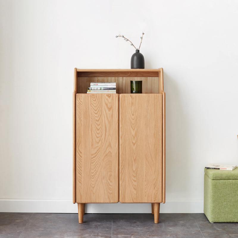 Jasper Entryway Shoe Storage, Light Oak - Miola