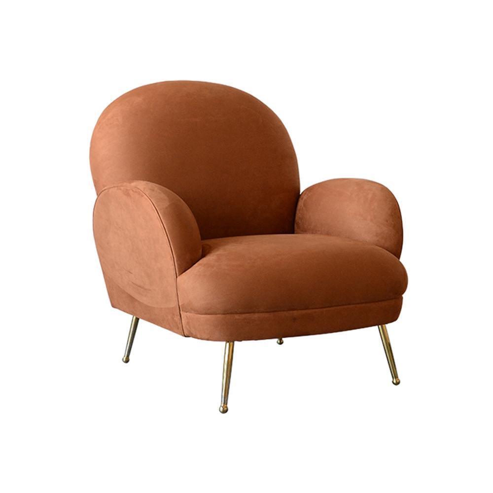 Juno Armchair, Brown Velvet - Miola