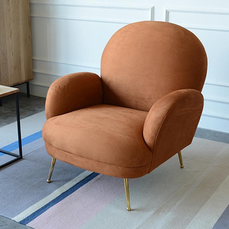 Juno Armchair, Brown Velvet - Miola