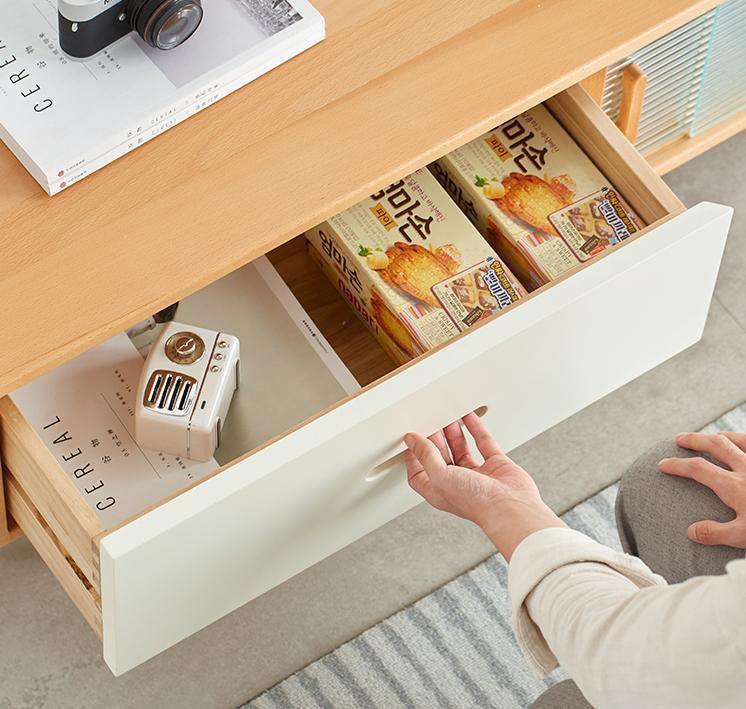 Karah TV Stand, Glass Door - Miola