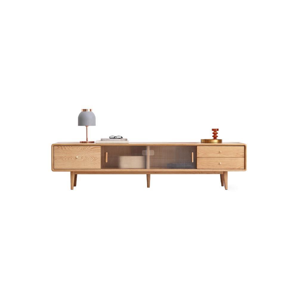 Kerry Mini TV Stand, Light Oak - Miola