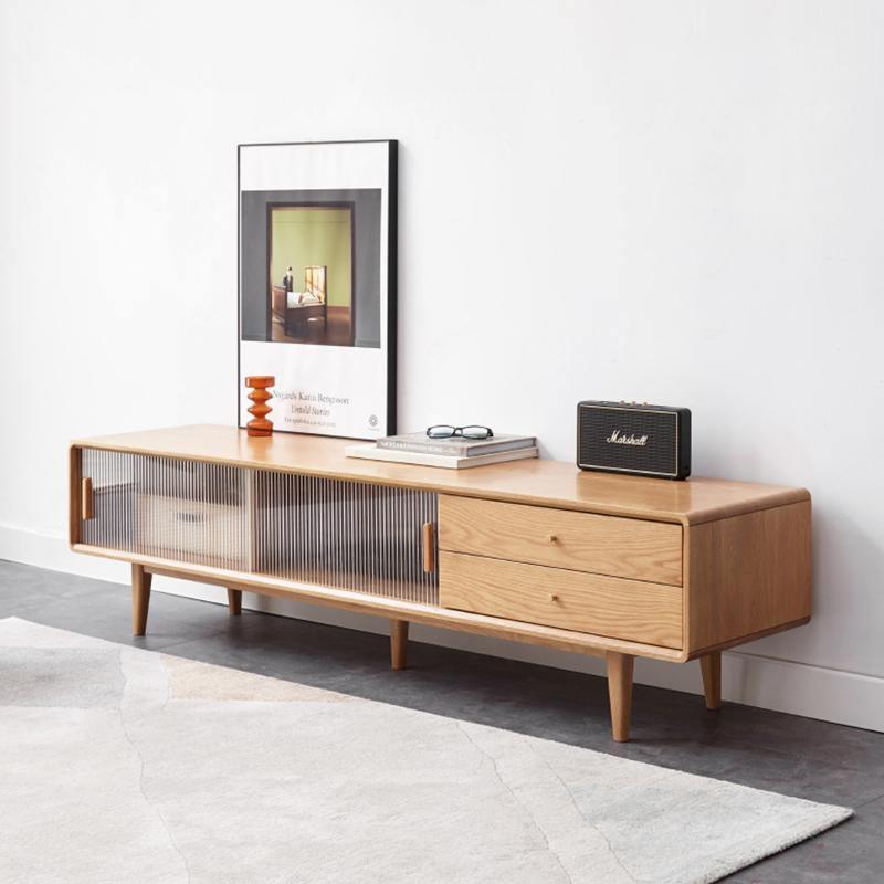 Kerry Mini TV Stand, Light Oak - Miola