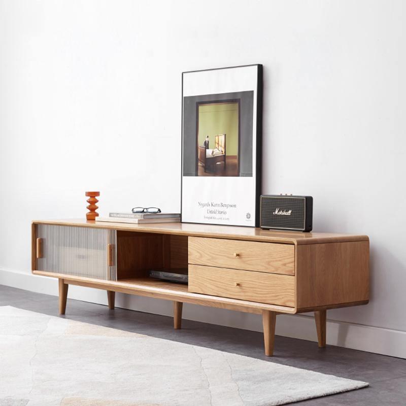 Kerry Mini TV Stand, Light Oak - Miola