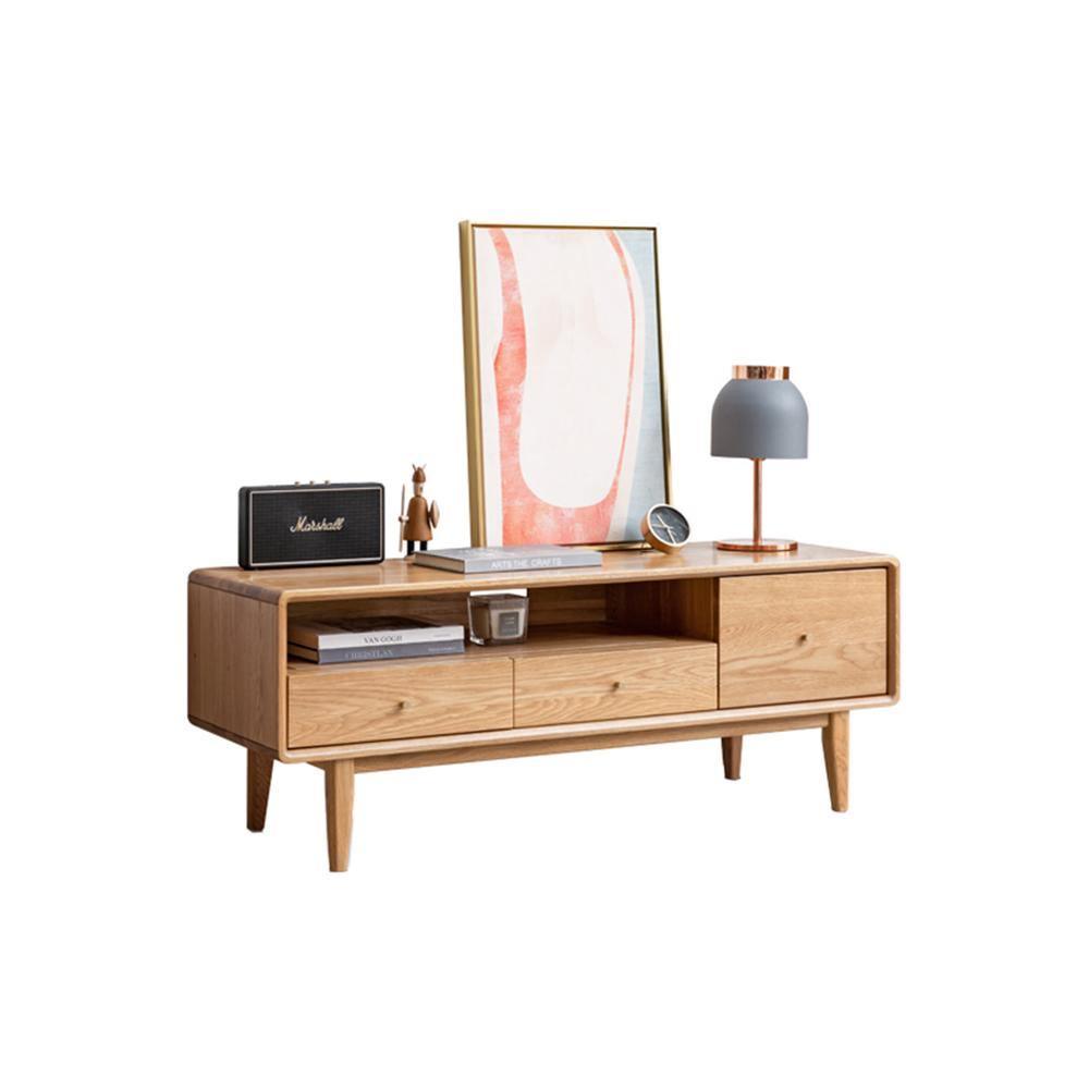 Kerry TV Stand, Light Oak - Miola