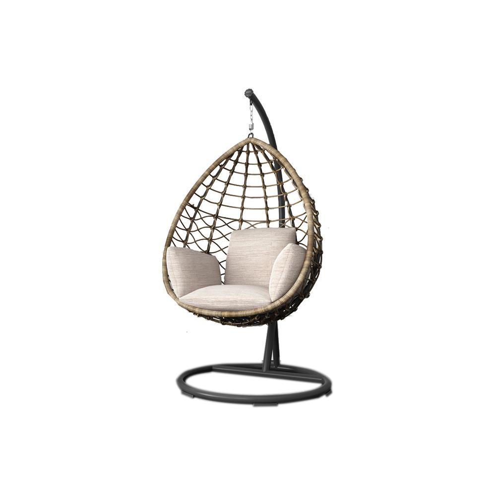 Kye Rattan Garden Hanging Egg Chair with Stand, Indoor/ Outdoor Furniture - Miola
