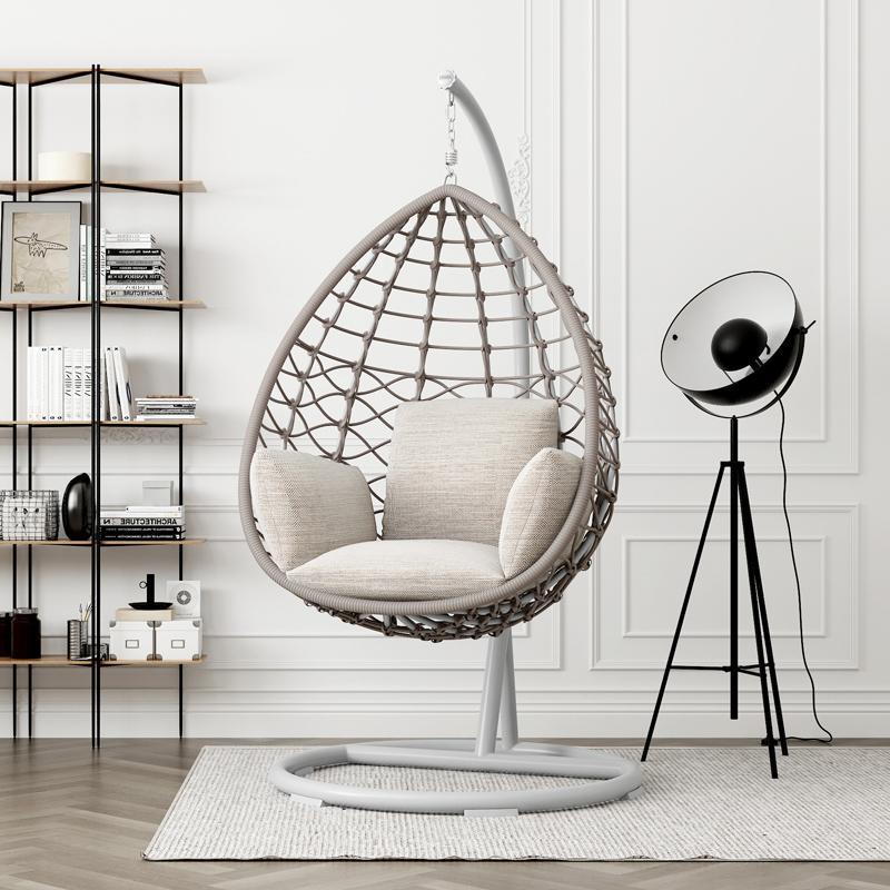 Kye Rattan Garden Hanging Egg Chair with Stand, Indoor/ Outdoor Furniture - Miola