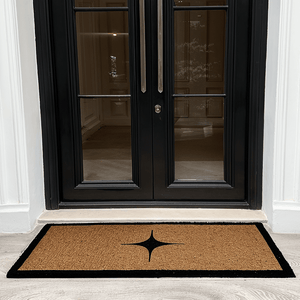 Large Star Print Double Width Doormat