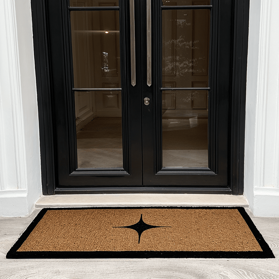 Large Star Print Double Width Doormat