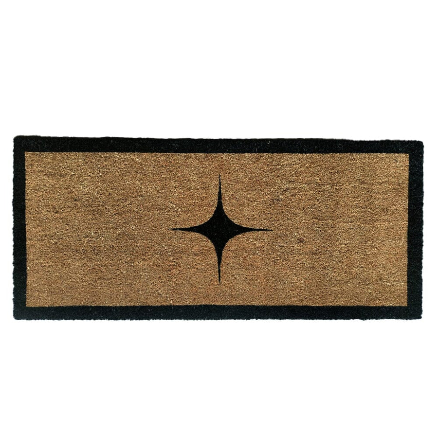 Large Star Print Double Width Doormat