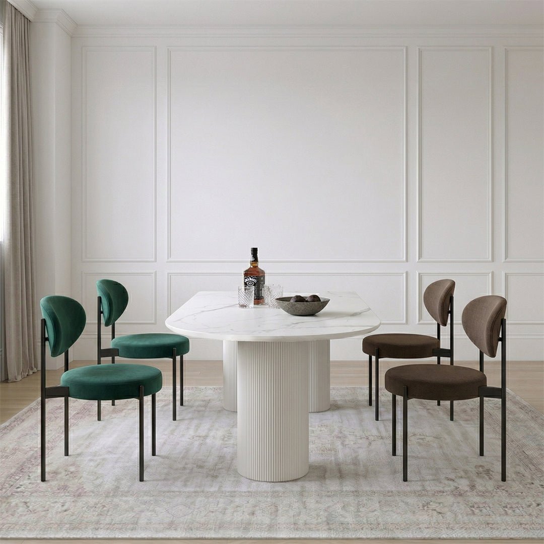 La Plainville Dining Table, White - Miola