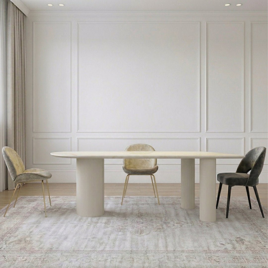 La Plainville Dining Table, White - Miola