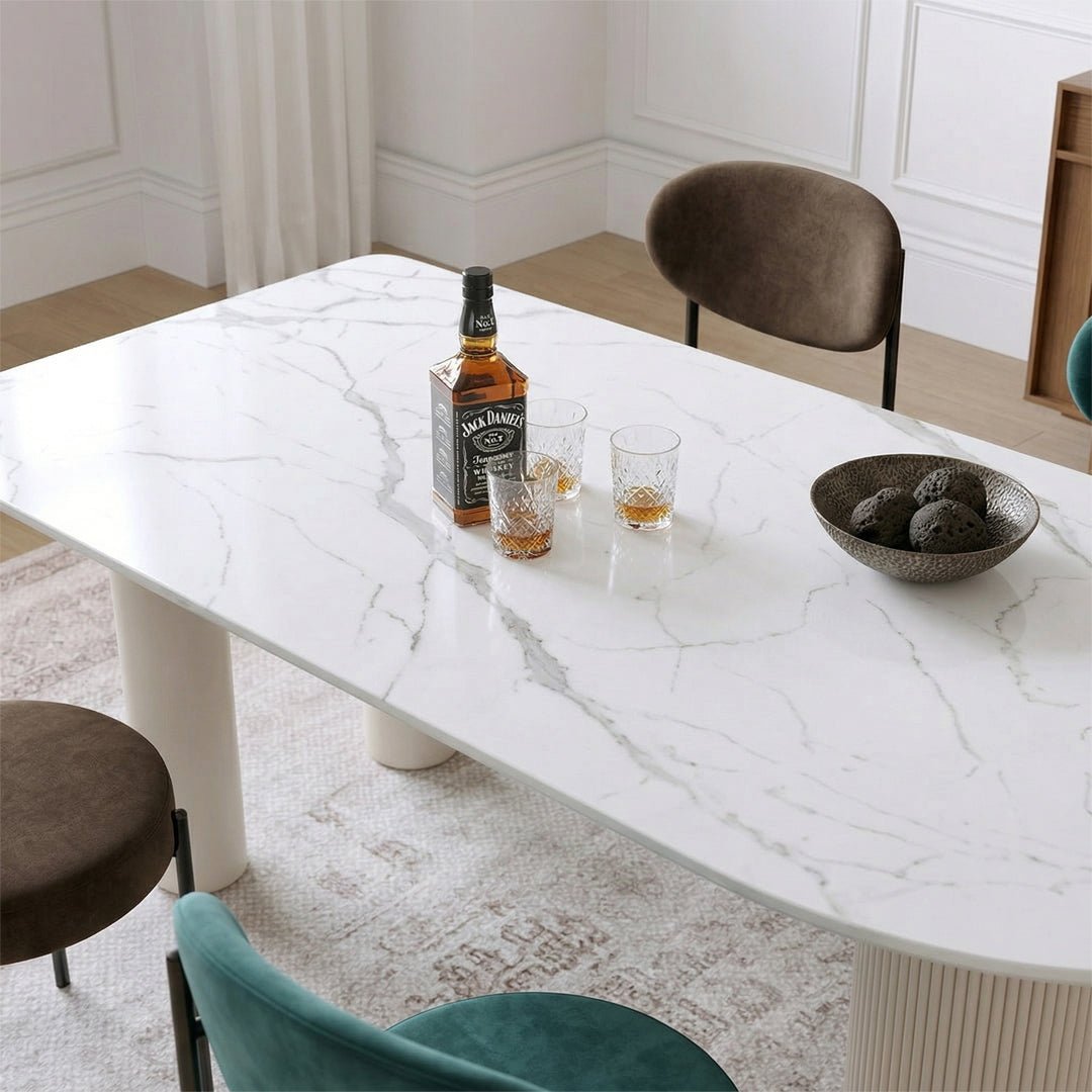 La Plainville Dining Table, White - Miola