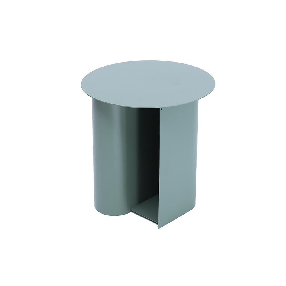 M39 Green Side Table With Side Storage - Miola