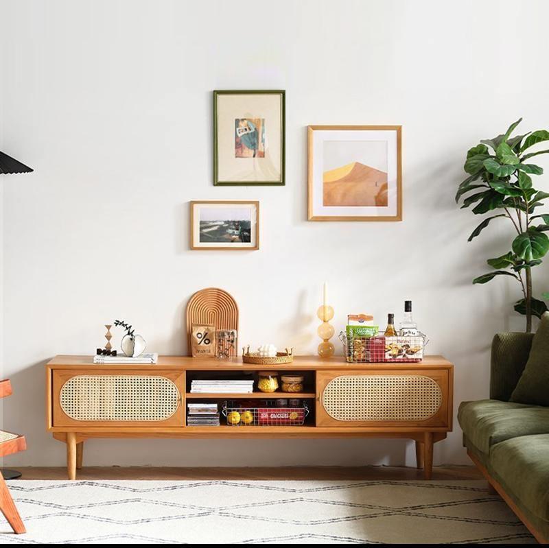 Mario Cane Rattan TV Stand - Miola