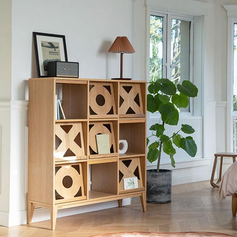 Maze Shelving Unit, Bookcase, Rosewood - Miola