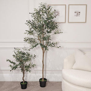 Medium Faux Potted Olive Tree