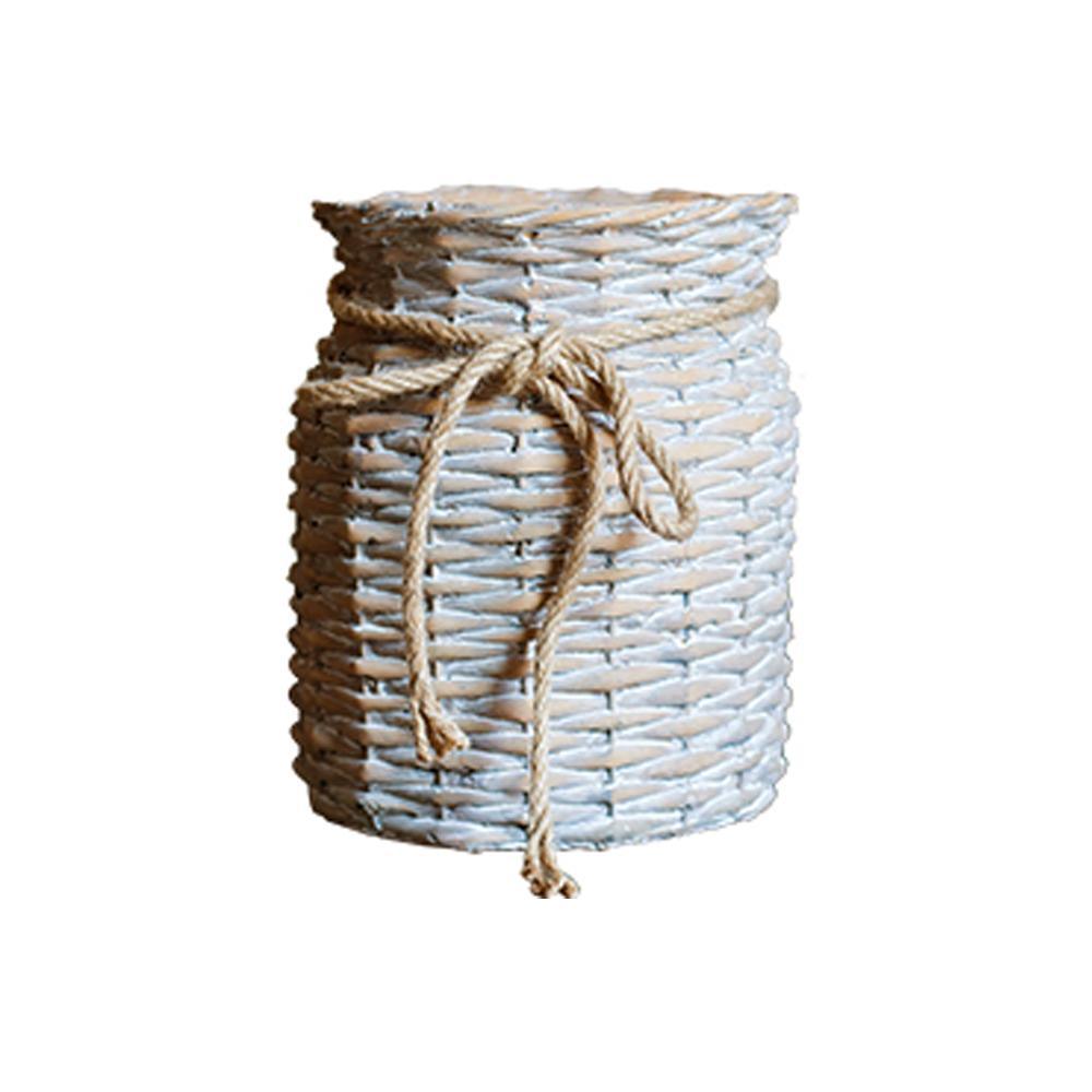 MI37 A Set Of Two Rattan Outdoor Plant Stands - Miola