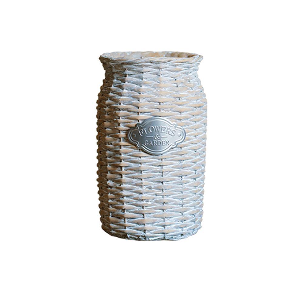 MI37 A Set Of Two Rattan Outdoor Plant Stands - Miola