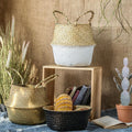 MI44 A Set Of Two Rattan Indoor Plant Stands - Miola