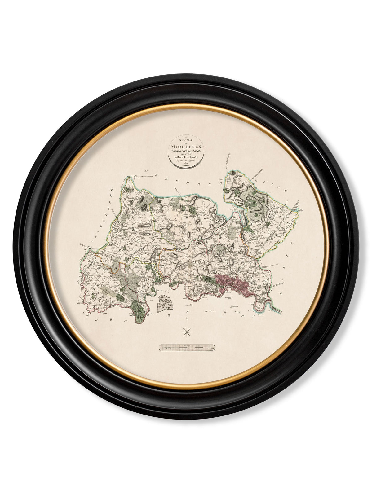 c.1806 County Maps of England - Round