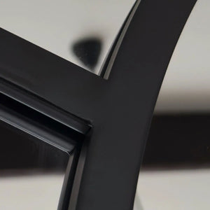 Black Metal Mantel Mirror