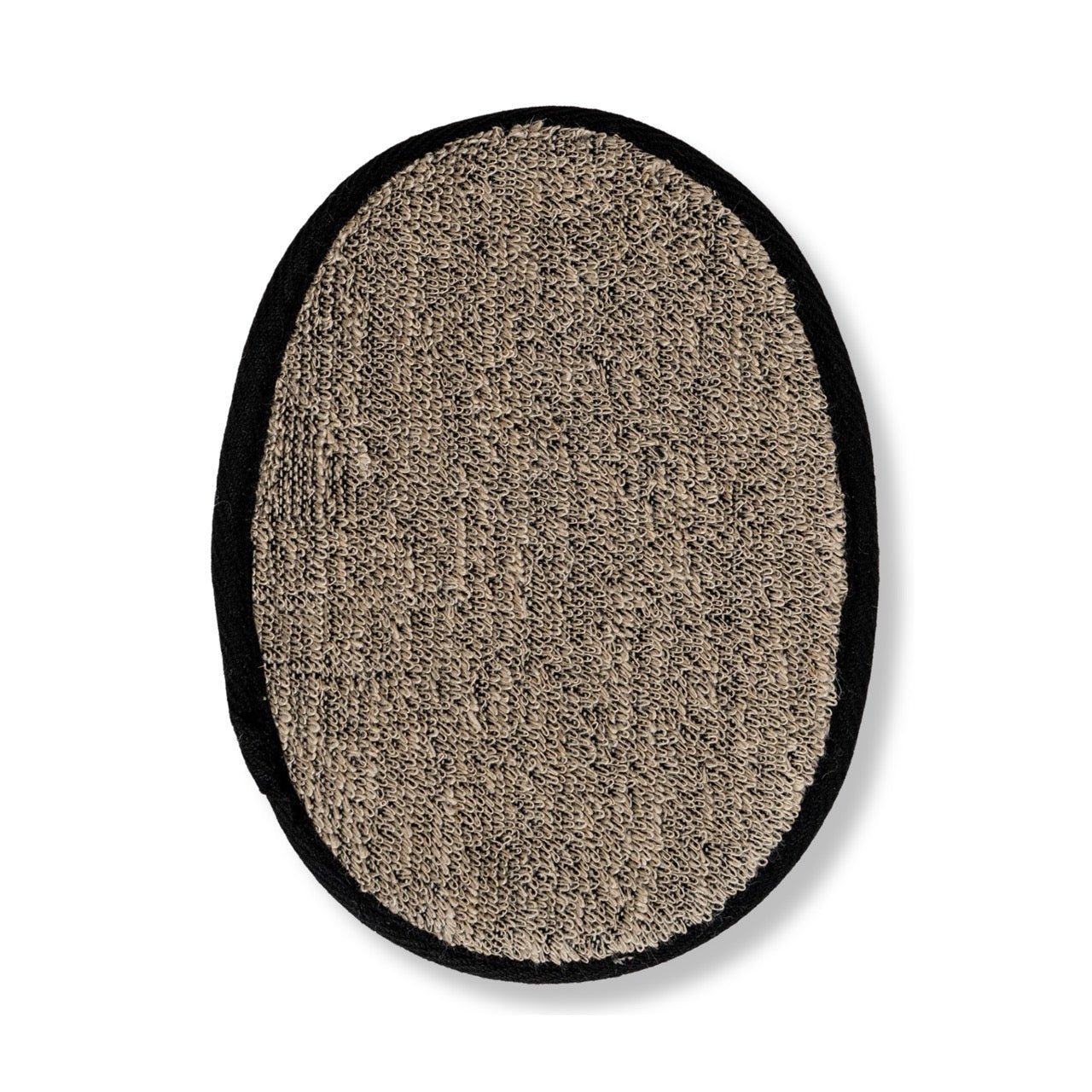 Natural Sisal Hemp Bath Pad Black - Miola