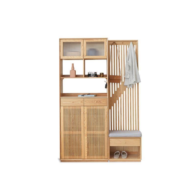 Nidda Oak Shoe Storage With Bench - Miola