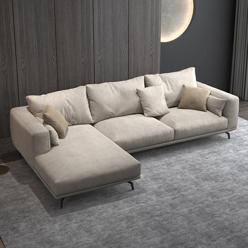 NR23 Four Seater Corner Sofa, Leathaire - Miola